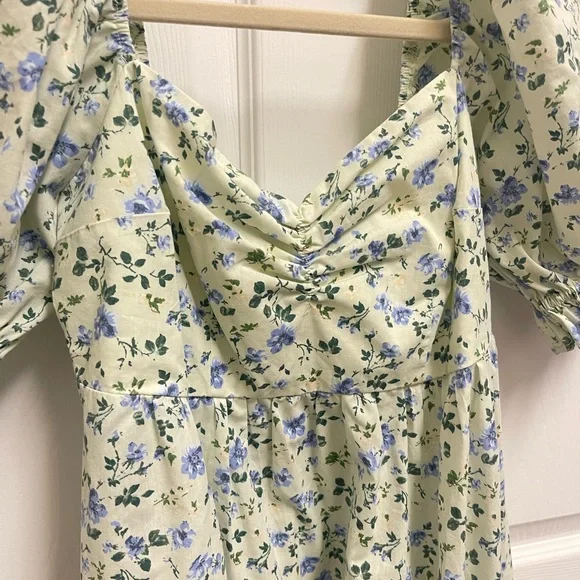 Abercrombie & Fitch Green Floral Midi Dress - Picture 4 of 13